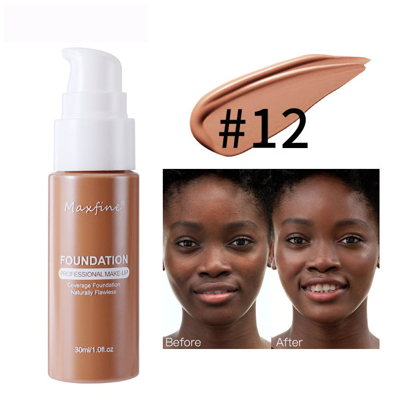 Waterproof Full Coverage Liquid Foundation – Long-Lasting, Sweat-Resistant & Natural Finish