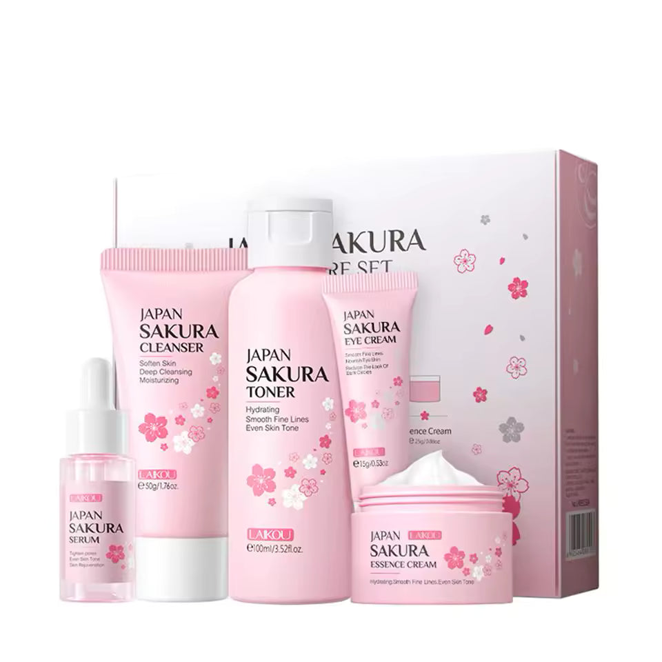 BIOAQUA Rice Extract Rejuvenating Skincare Set – 6-Step Hydrating & Brightening Facial Care