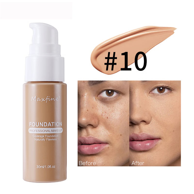 Waterproof Full Coverage Liquid Foundation – Long-Lasting, Sweat-Resistant & Natural Finish