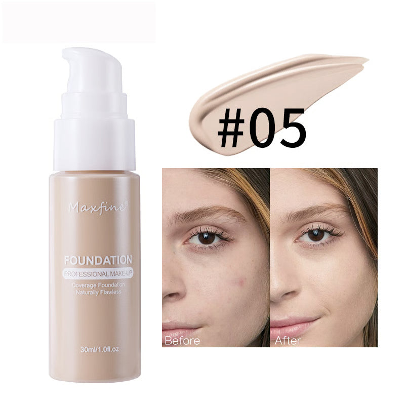 Waterproof Full Coverage Liquid Foundation – Long-Lasting, Sweat-Resistant & Natural Finish